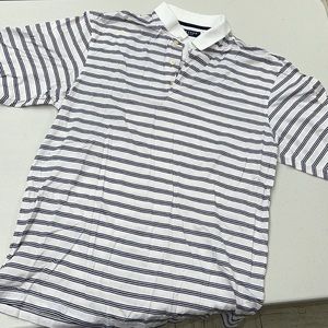 💥50% sale💥Oxford striped polo size medium #O273